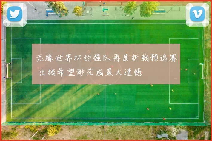 无缘世界杯的强队再度折戟预选赛 出线希望渺茫成最大遗憾